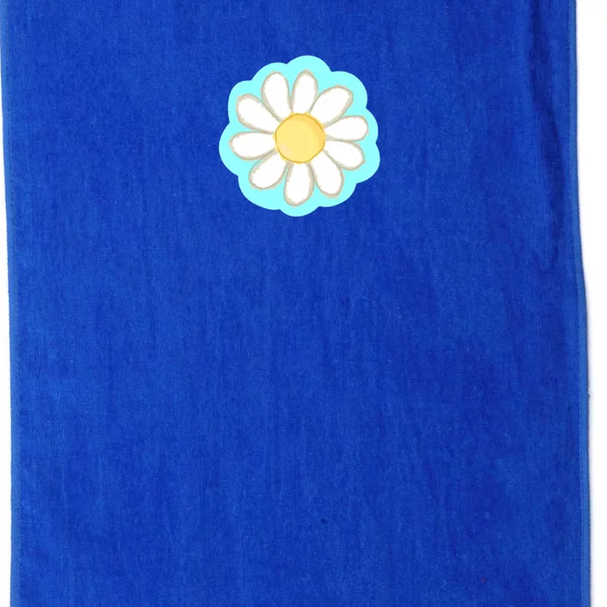 Cool Summer Daisy Aesthetic Platinum Collection Golf Towel