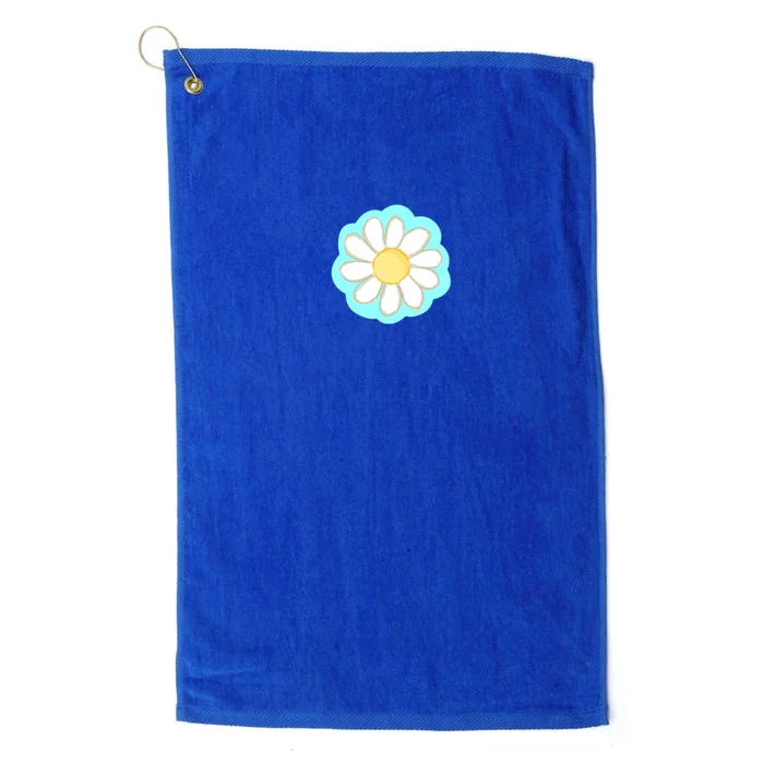 Cool Summer Daisy Aesthetic Platinum Collection Golf Towel