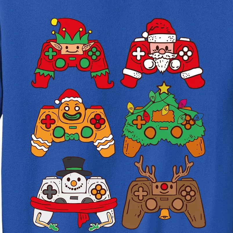 Christmas Santa Deer Gaming Controllers Gift Sweatshirt