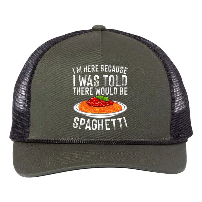 Cute Spaghetti Design For Men Women Spaghetti Pasta Lovers Retro Rope Trucker Hat Cap