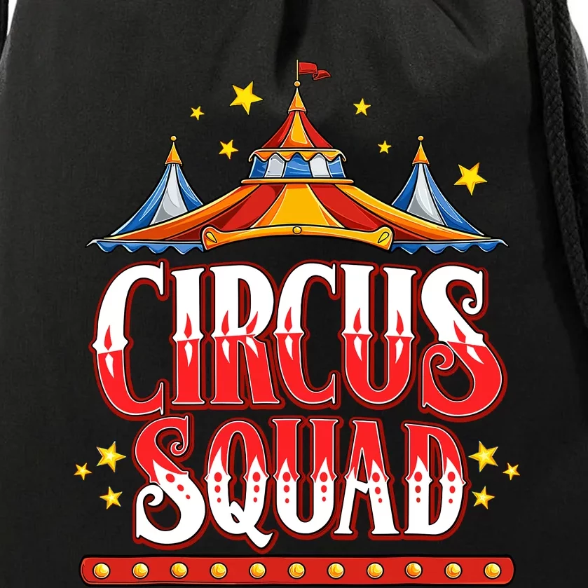 Circus Squad Event Carnival Staff Birthday Party Theme Show Drawstring Bag