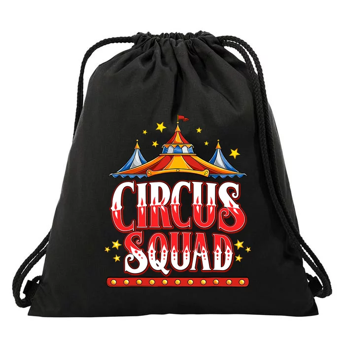 Circus Squad Event Carnival Staff Birthday Party Theme Show Drawstring Bag