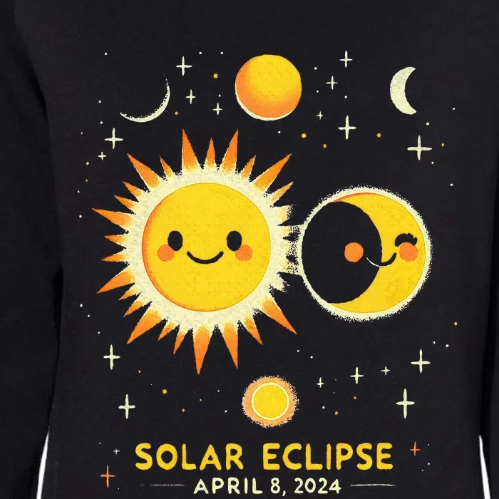 Cute Solar Eclipse April 8 2024 Event Gift Womens California Wash Sweatshirt