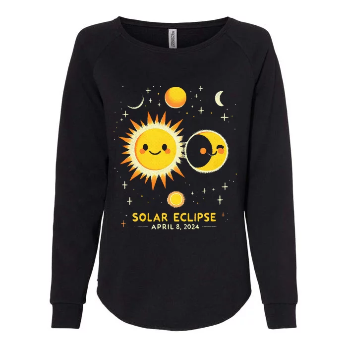 Cute Solar Eclipse April 8 2024 Event Gift Womens California Wash Sweatshirt