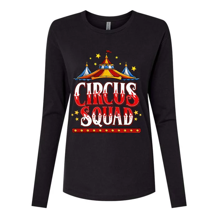 Circus Squad Event Carnival Staff Birthday Party Theme Show Womens Cotton Relaxed Long Sleeve T-Shirt