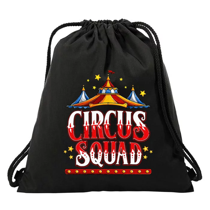 Circus Squad Event Carnival Staff Birthday Party Theme Show Drawstring Bag