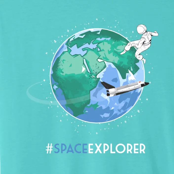 Cool Space Explorer Shuttle Astronaut Earth Cute Gift ChromaSoft Performance T-Shirt