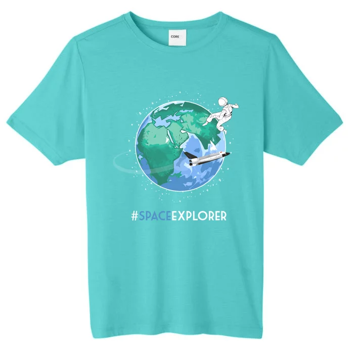 Cool Space Explorer Shuttle Astronaut Earth Cute Gift ChromaSoft Performance T-Shirt