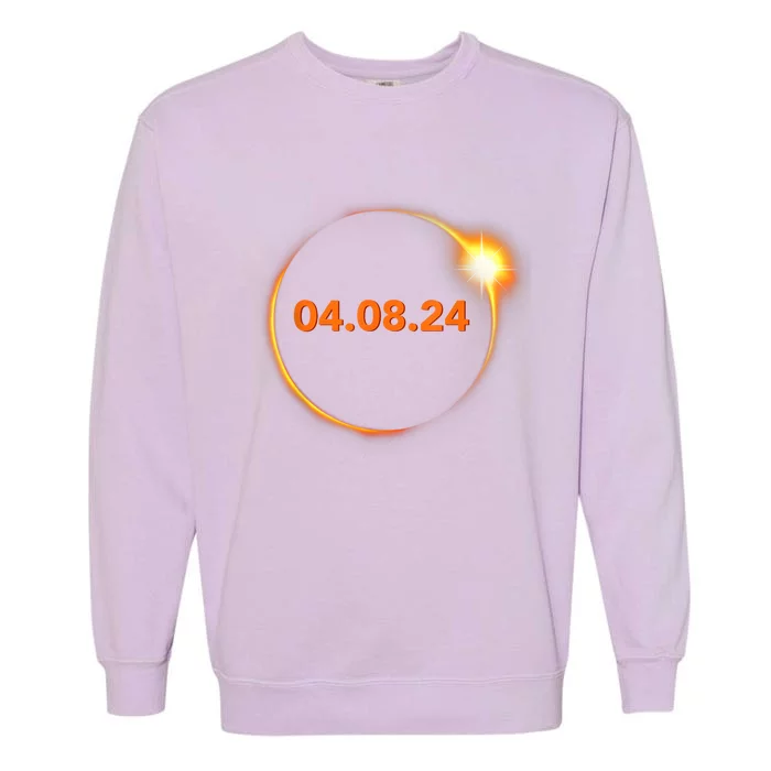 Cool Solar Eclipse 2024 Garment-Dyed Sweatshirt