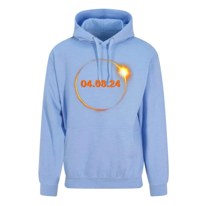 Cool Solar Eclipse 2024 Unisex Surf Hoodie