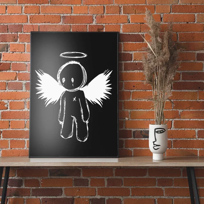 Cute Sad Emo Angel Poster