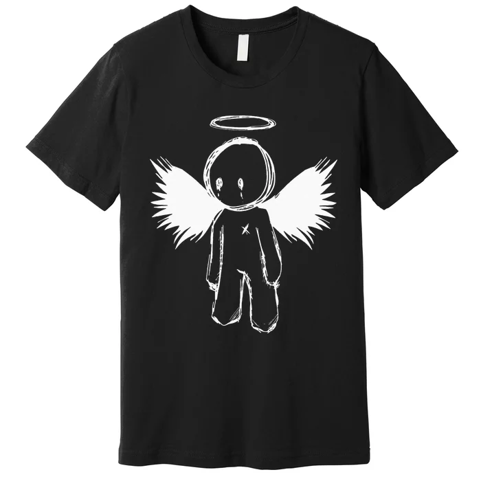 Cute Sad Emo Angel Premium T-Shirt