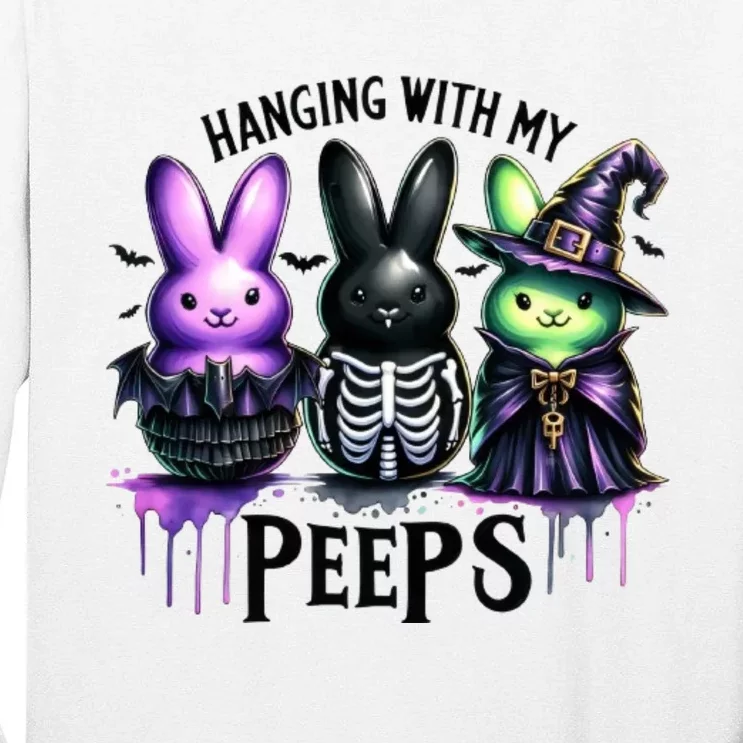 Cute Spooky Easter Bunny Clipart Easter Peeps Halloween Tall Long Sleeve T-Shirt