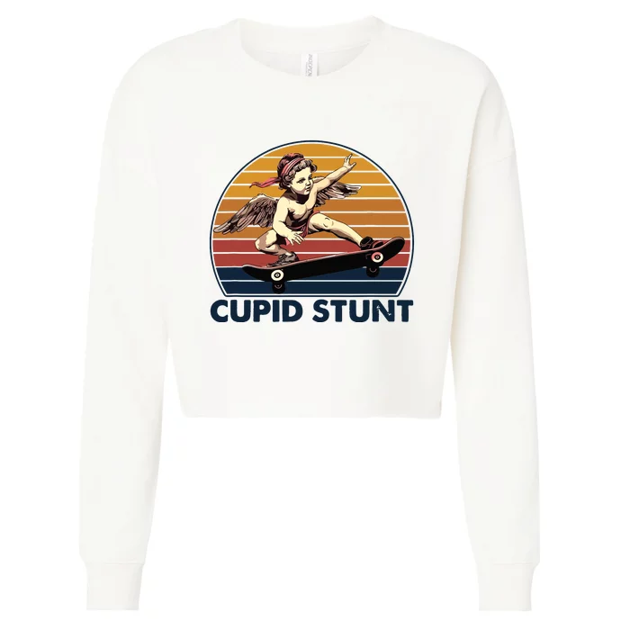 Cupid Stunt Embarrassing Cropped Pullover Crew