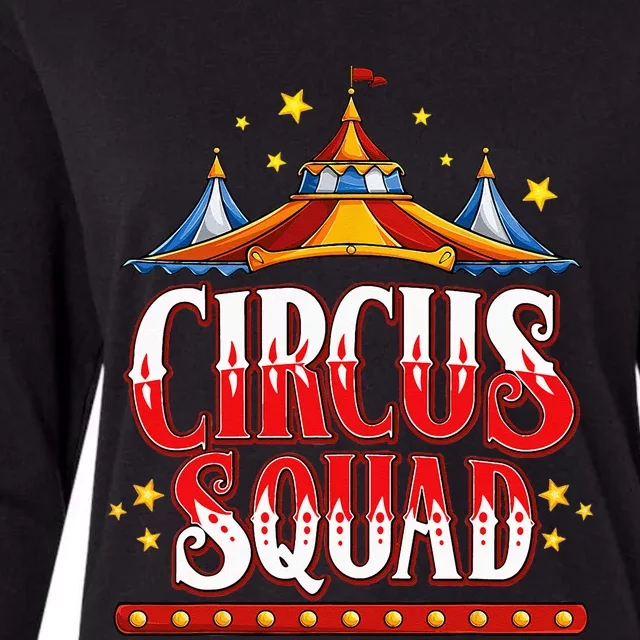 Circus Squad Event Carnival Staff Birthday Party Theme Show Womens Cotton Relaxed Long Sleeve T-Shirt