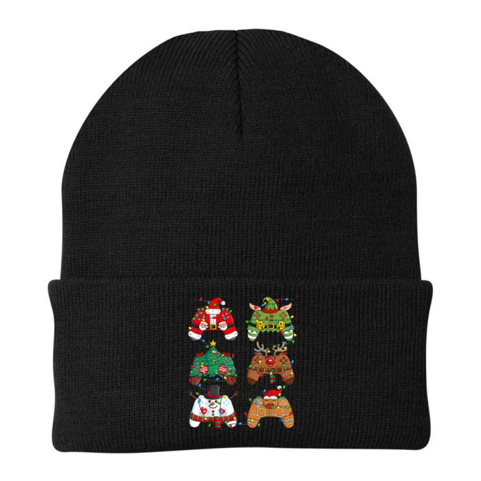 Christmas Santa Elf Lights Gaming Controllers Xmas Knit Cap Winter Beanie