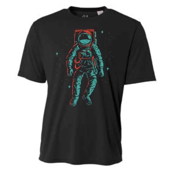 Cool Space Explorer Shuttle Astronaut Earth Cute Gift Cooling Performance Crew T-Shirt