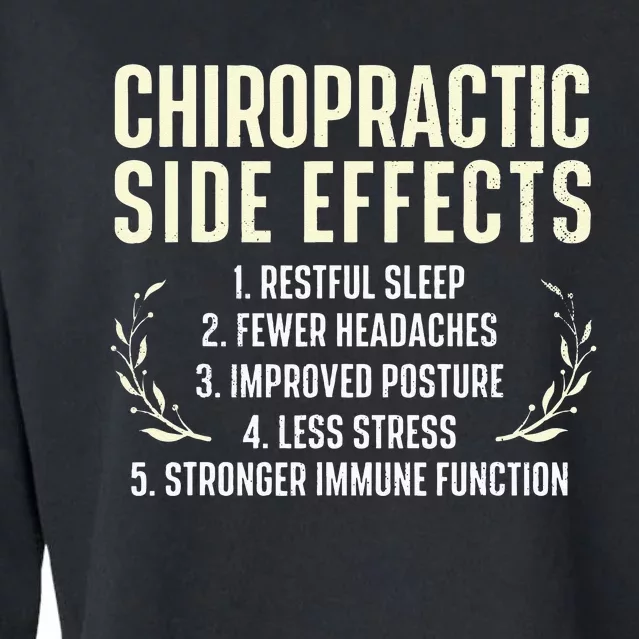 Chiropractic Side Effects Chiropractor Physical Therapist Cropped Pullover Crew