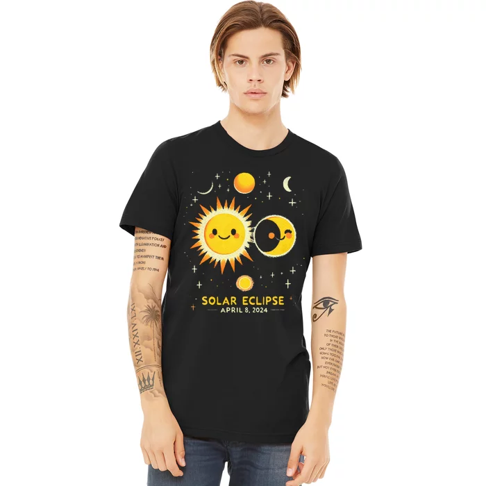 Cute Solar Eclipse April 8 2024 Premium T-Shirt