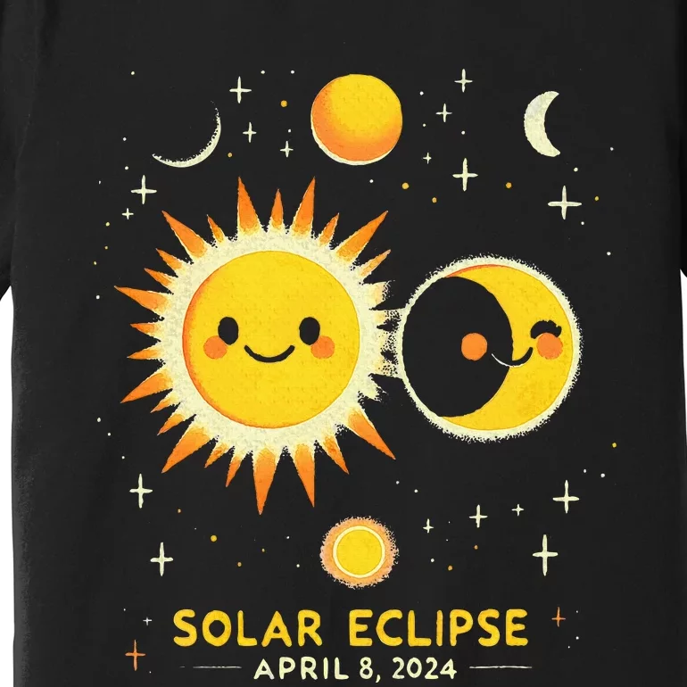 Cute Solar Eclipse April 8 2024 Premium T-Shirt