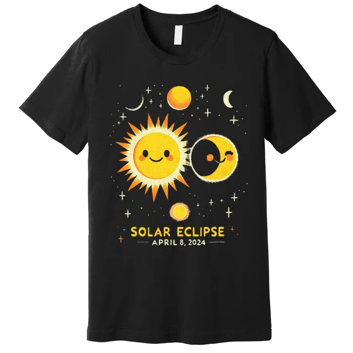 Cute Solar Eclipse April 8 2024 Premium T-Shirt