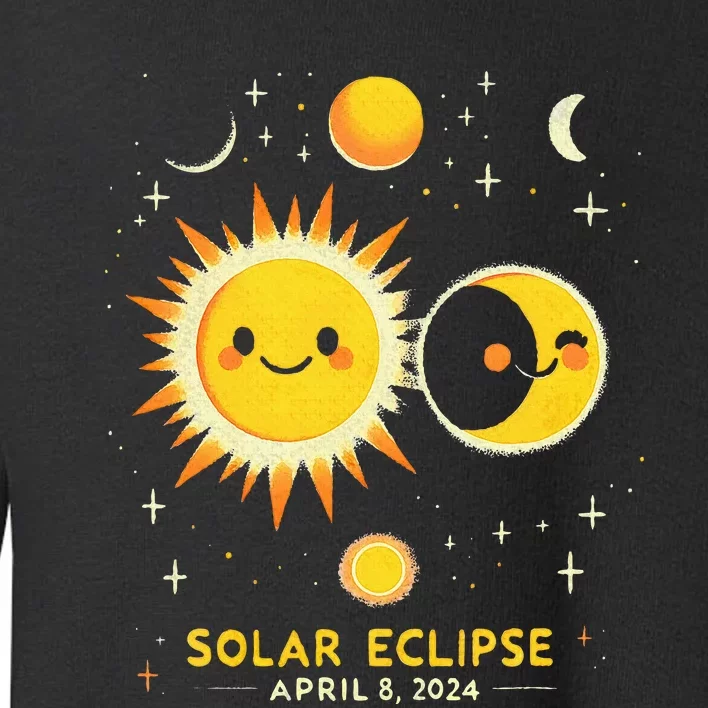 Cute Solar Eclipse April 8 2024 Toddler Sweatshirt