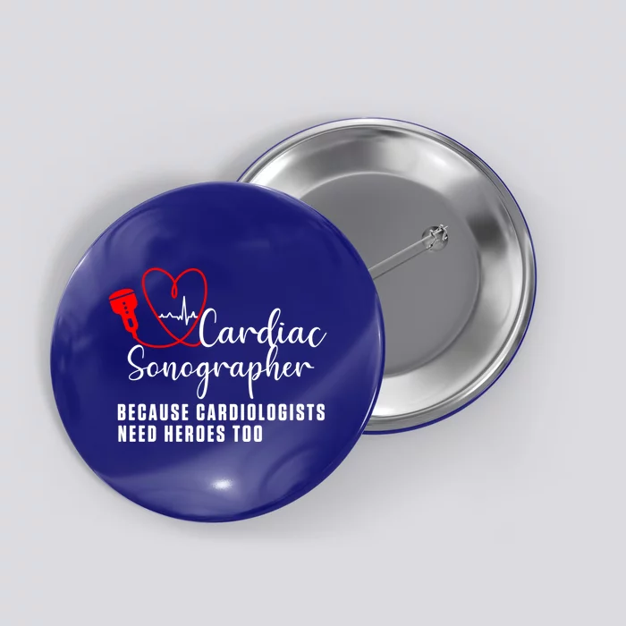 Cardiac Sonographer Echo Tech Learn Rdcs Gift Button