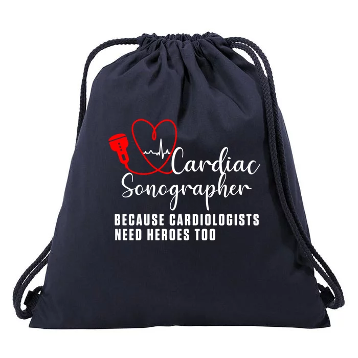 Cardiac Sonographer Echo Tech Learn Rdcs Gift Drawstring Bag