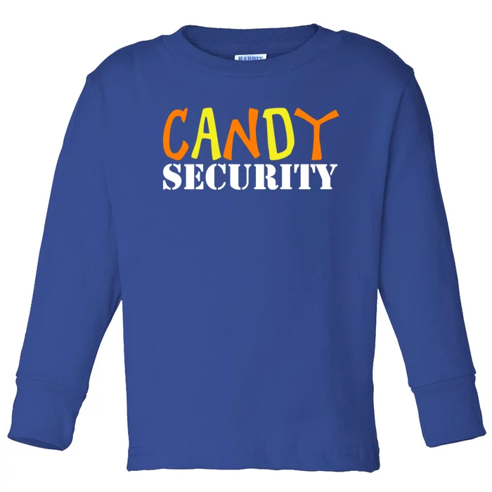 Candy Security Easy Halloween Costume For Lazy Adult Mom Dad Gift Toddler Long Sleeve Shirt