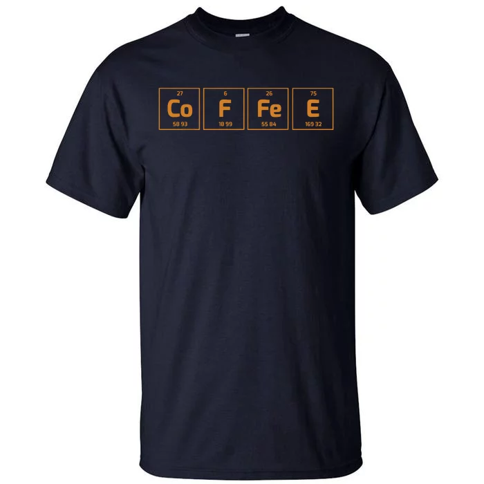 Coffee Science Element Periodic Table Of Coffee Tall T-Shirt