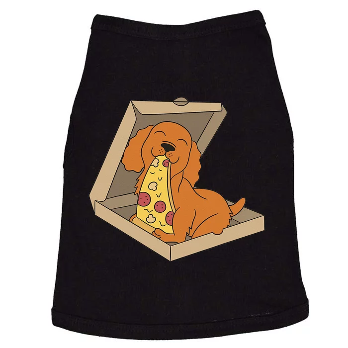 Cocker Spaniel Eating Pizza Funny Dog lover Doggie Tank