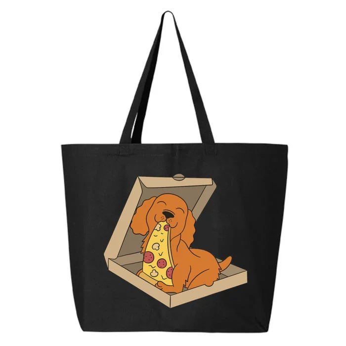 Cocker Spaniel Eating Pizza Funny Dog lover 25L Jumbo Tote