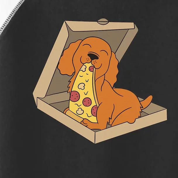 Cocker Spaniel Eating Pizza Funny Dog lover Toddler Fine Jersey T-Shirt