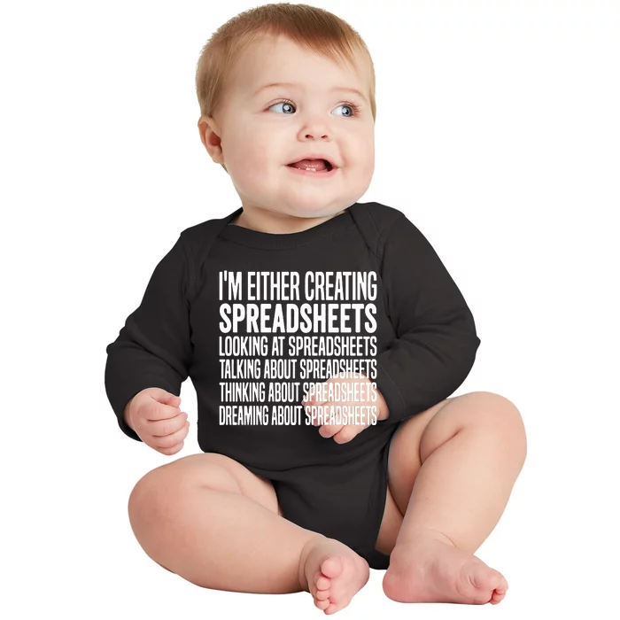 Creating Spreadsheet For That Office Worker Baby Long Sleeve Bodysuit