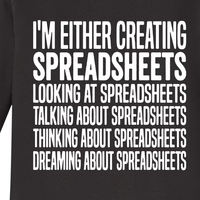 Creating Spreadsheet For That Office Worker Baby Long Sleeve Bodysuit