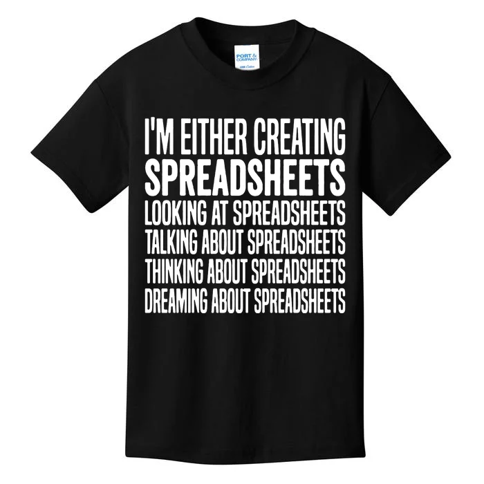 Creating Spreadsheet For That Office Worker Kids T-Shirt