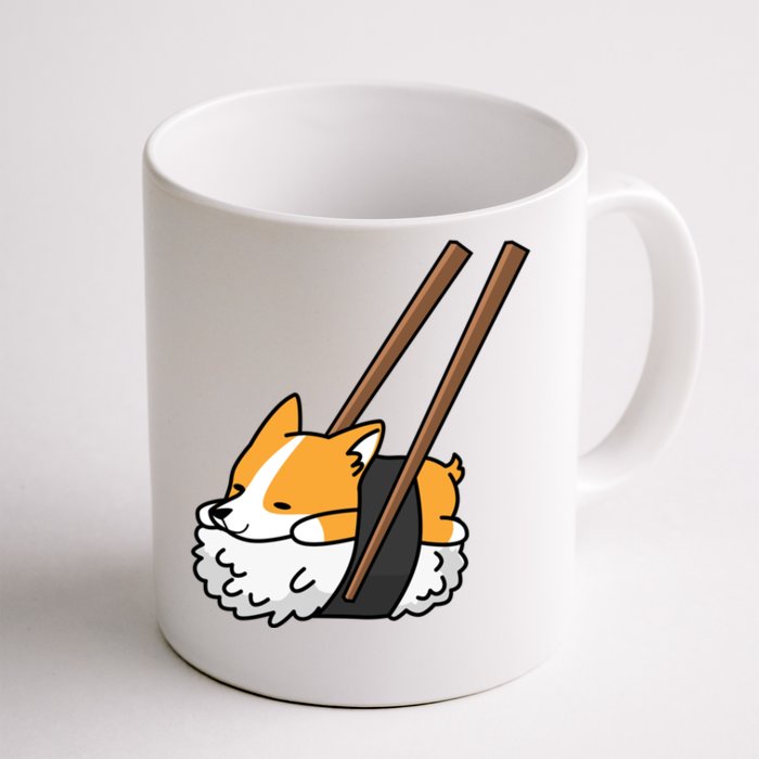 Corgi Sushi Funny Dog Gift Front & Back Coffee Mug