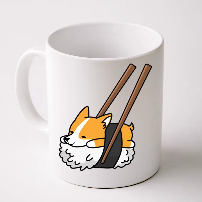 Corgi Sushi Funny Dog Gift Front & Back Coffee Mug