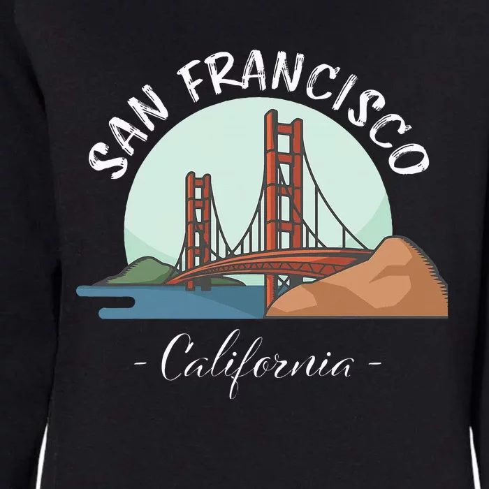 California San Francisco Gift Golden Gate Bridge Souvenir Womens California Wash Sweatshirt