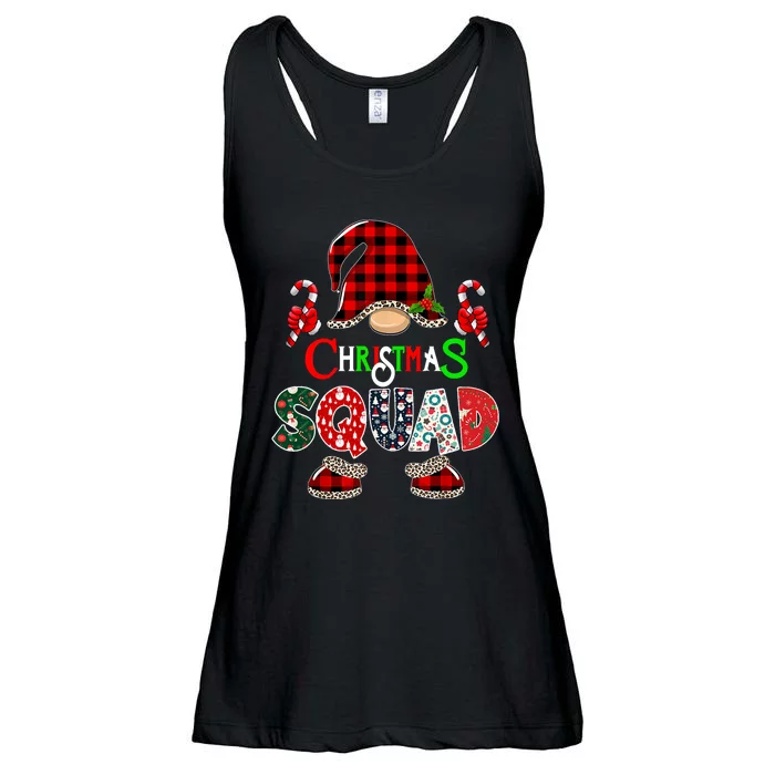 Christmas Squad Funny Xmas Gnome Family Matching Pajamas Ladies Essential Flowy Tank