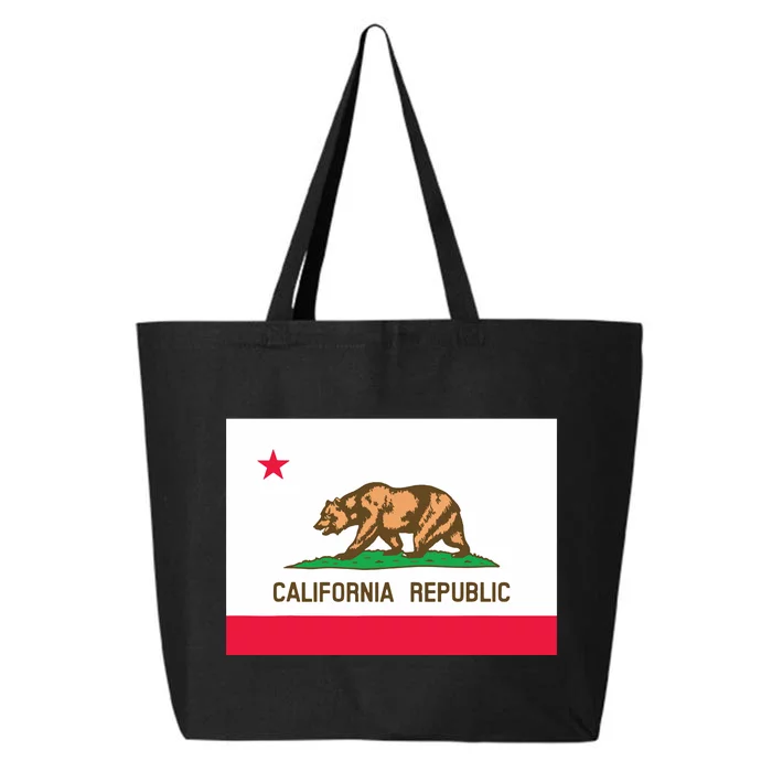 California State Flag T 25L Jumbo Tote