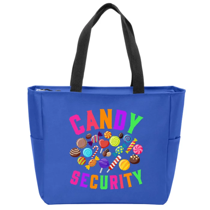 Candy Security Funny Halloween Costume Party Zip Tote Bag