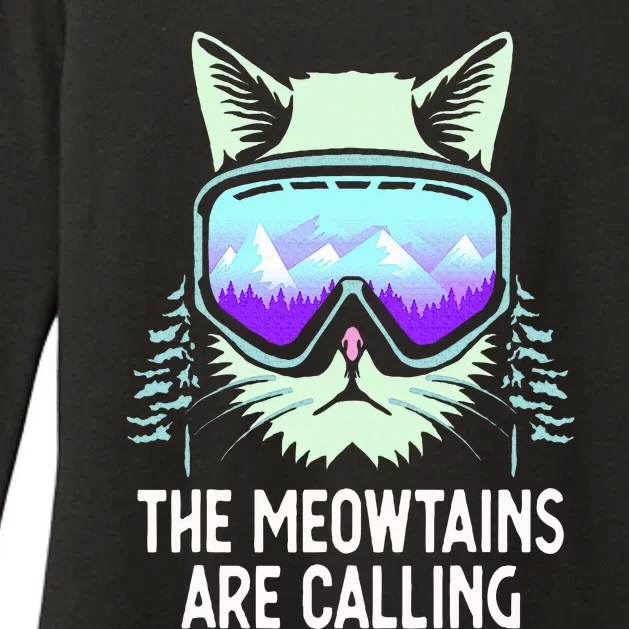 Cool Snowboard For  Ski Lover Mountain Skier Womens CVC Long Sleeve Shirt