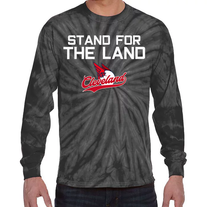 Cleveland Stand For The Land Tie-Dye Long Sleeve Shirt