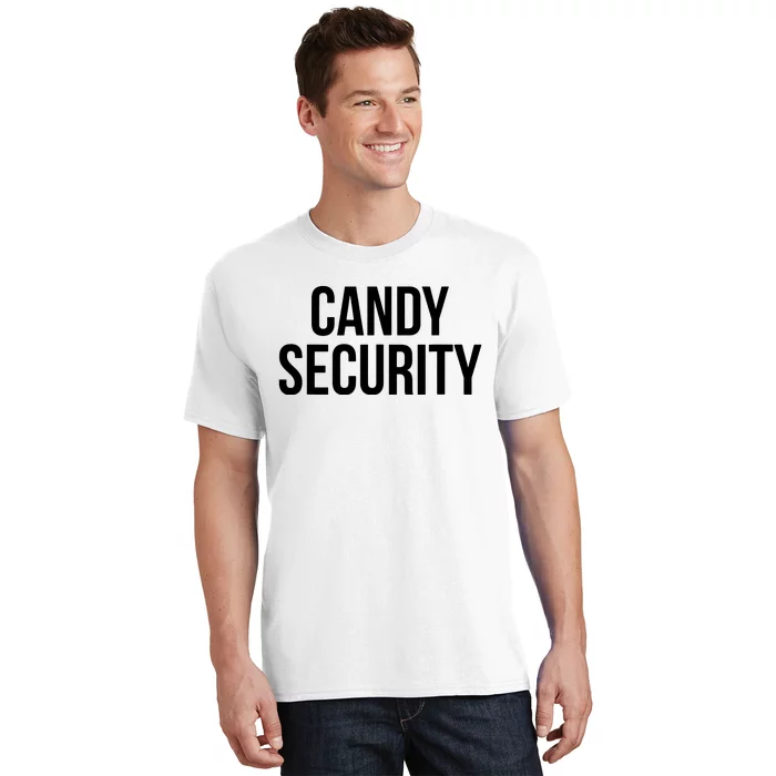 Candy Security Funny Halloween Costume For Parents T-Shirt