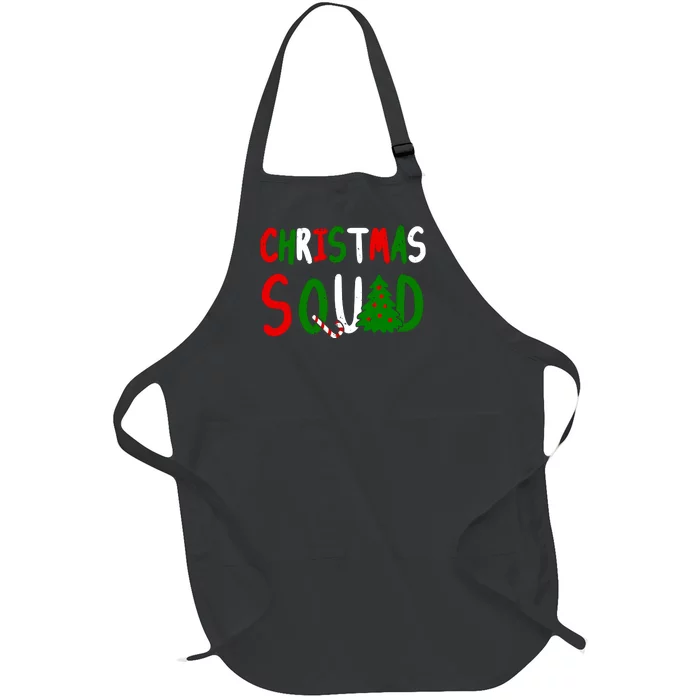 Christmas Squad Family Matching Full-Length Apron With Pocket