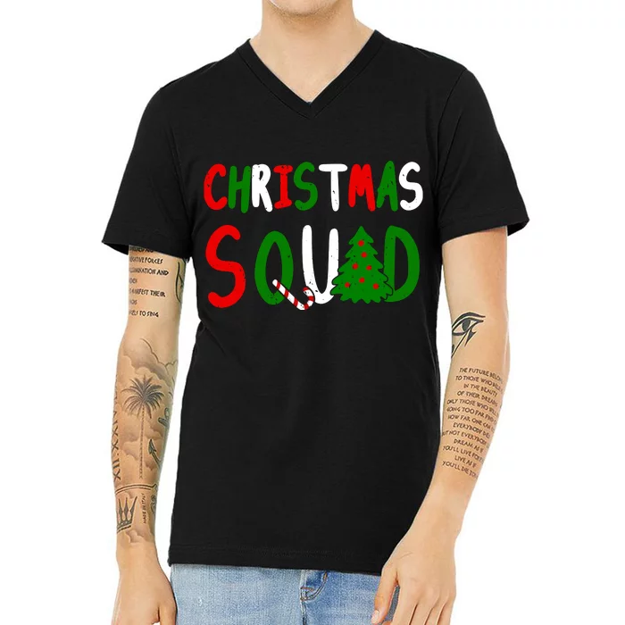 Christmas Squad Family Matching V-Neck T-Shirt