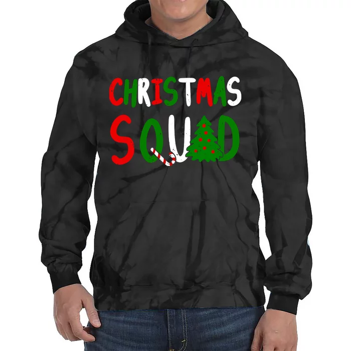 Christmas Squad Family Matching Tie Dye Hoodie