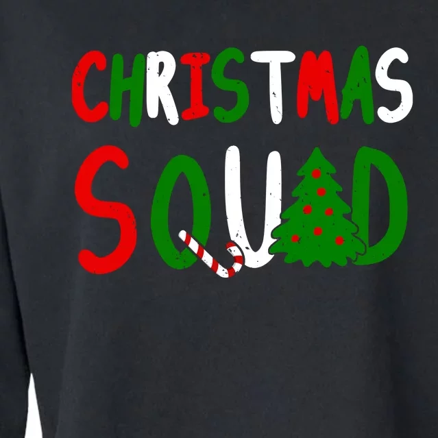 Christmas Squad Family Matching Cropped Pullover Crew