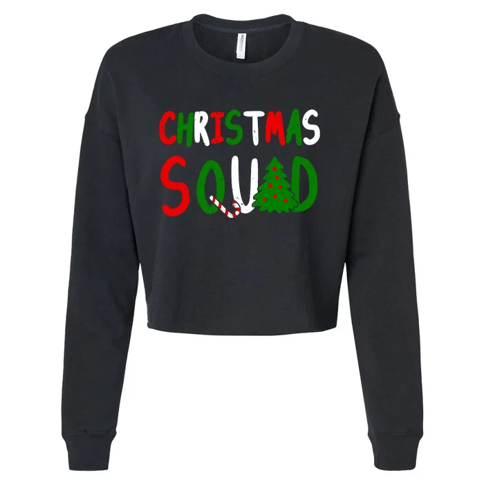 Christmas Squad Family Matching Cropped Pullover Crew